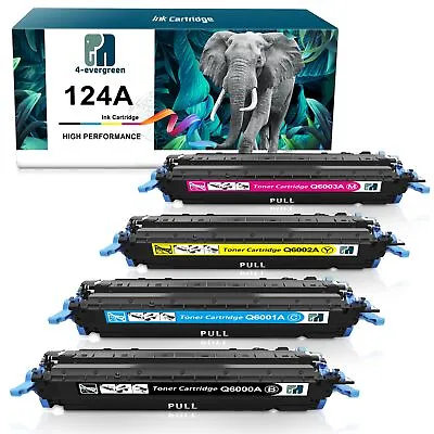 4 Pack Q6000A Toner Cartridges For 124A HP Color LaserJet 1600 2600n CM1017 • $72.99