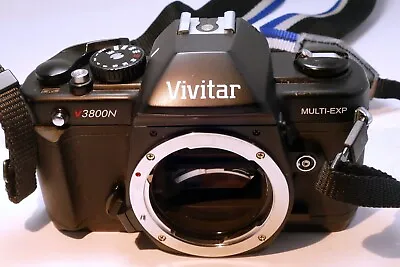Vivitar V3800N 35mm SLR Film Camera Body Only With New Batteries And Strap PK • $83.03