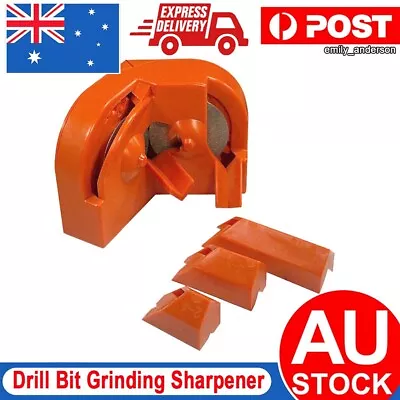 Drill Bit Sharpener High Hardness Drill Bit Grinding Sharpener Tool Kit Orange • $18.99