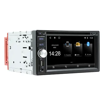 Double Din Car Stereo Radio Bluetooth DVD Player Carplay Android Auto MP5 USB TF • $143.29