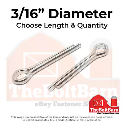 3/16  Stainless Extended Prong Cotter Pin (Choose Length & Qty) • $414.05