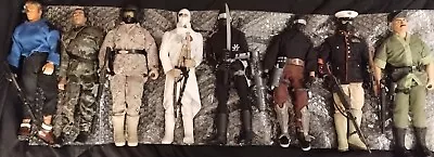 GI Joe 12  Inch  Lot Vintage 1990s LOT Of 8 Joes/Cobras Snake Eyes Etc Etc • $135