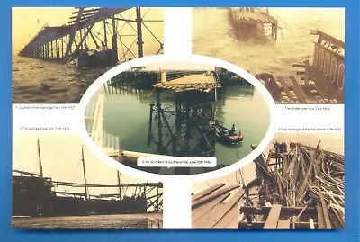 £3.50 • Buy Pier Damage Of Southend On Sea.multi View Postcard