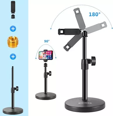 BILIONE 101S 3 In 1 Multi-Function Adjustable Table Desktop Microphone Stand • £13.99