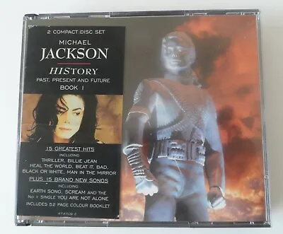 Michael Jackson HIStory -  Past Present And Future Book 1 Double CD Album • £9.99