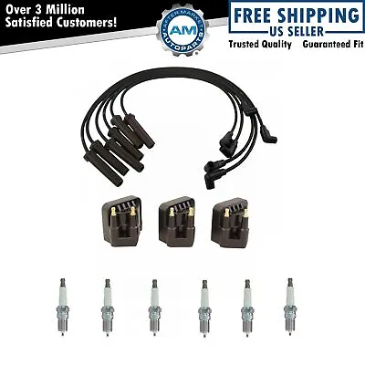 Complete Engine Ignition Coil Spark Plug & Wire Kit Set For Buick Chevy Pontiac • $90.11