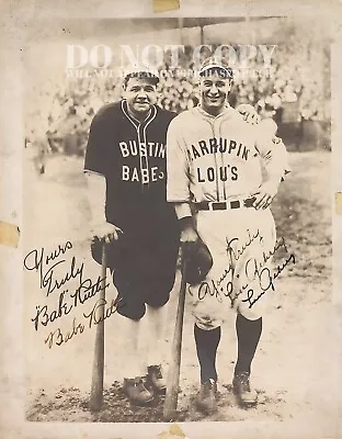 Babe Ruth And Lou Gehrig Photograph 8 X 10 - Rare 1927 Photo - Poster Art Print • $14.99