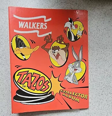 Walkers Looney Tunes Tazos Collector Album Complete Set 1-50 & World Tazos Set+ • £50