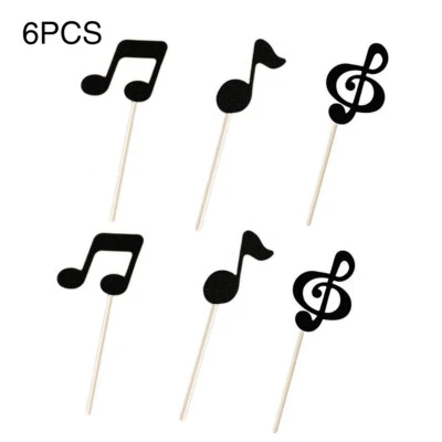 £4.79 • Buy Theme Cake Decor DIY Party Supplies Cupcake Topper Music Notes Festival