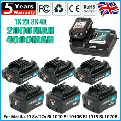 For Genuine Makita Battery 12V BL1041B BL1040B BL1021B 1020B 1016 Charger 10.8V • £103.87