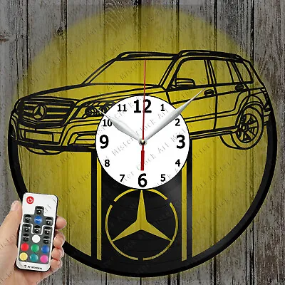 LED Clock Mercedes-Benz GL-Class Record Clock Art Decor Original Gift 7158 • $39.48