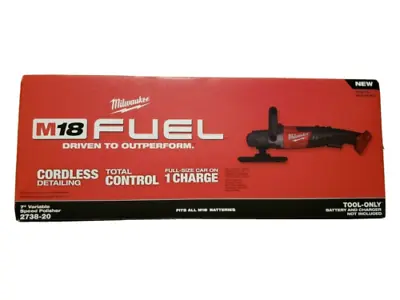 Milwaukee 2738-20 M18 FUEL 7  Variable Speed Polisher Cordless NEW -  Bare Tool • $259.99