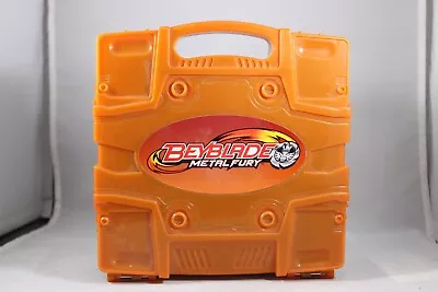 Beyblade Metal Fury Carrying Travel Case Storage Orange Brown 2010 TOMY • $14.95