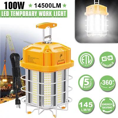 100Watt LED Temporary Work Light Linkable Workshop Commercial Construction Light • $63