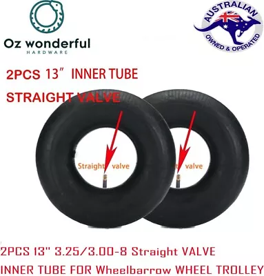 2PCS 13  3.25/3.00-8 Straight VALVE INNER TUBE FOR Wheelbarrow WHEEL TROLLEY • $19.99