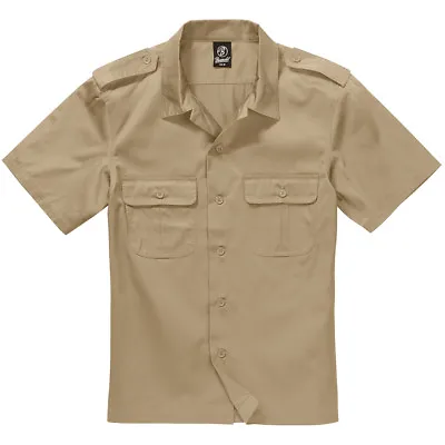 £28.95 • Buy Brandit US Shirt 1/2 Urban Summer Mens Top Tactical Patrol Combat Uniform Beige