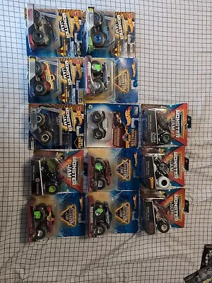 13 Truck Lot 1:64 Monster Jam Truck Spin Master/Hot Wheels READ DESCRIPTION  • $125