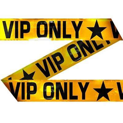 Vip Only Barrier Tape Hollywood Stars Red Carpet Party Decoration • £4.89