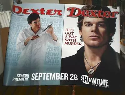 DEXTER SHOWTIME MICHAEL C HALL 5FT Subway POSTER SEASON 3 2008 • $16.99