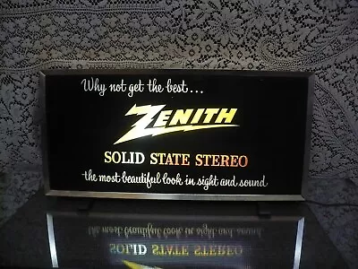 ZENITH Motion Lighted Advertising Store Display Sign • $99.99