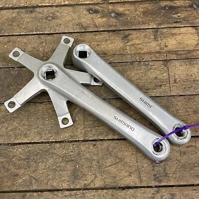 Vintage Shimano FC-B126 Crank Set 170 Mm 130 BCD Double Road Race 1980s 80s • $35