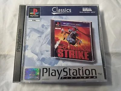 Soviet Strike PlayStation 1 Platinum Classics PAL Game + Manual • $20