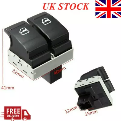 Electric Window Switch Driver Side For Vw Transporter T5 T6 Caravelle 7e0959855a • £6.44