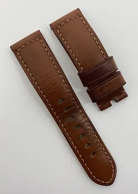 $140 • Buy Authentic Officine Panerai 24mm X 22mm Brown Calfskin Leather Watch Strap OEM