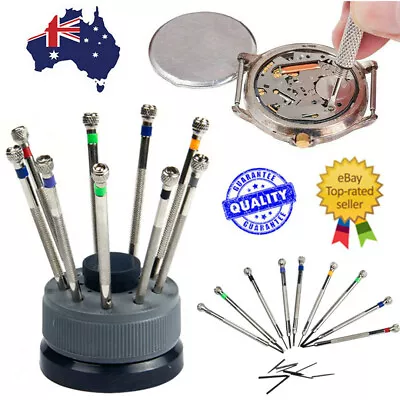 19Pcs Watchmakers /Jewellers Screwdriver Set With Reversible Blades Watch Repair • $21.99