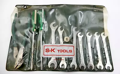 Vintage S-k No. 1610 Miniature 10 Pc Sae Ignition Wrench Set ~ Made In Usa • $64.95