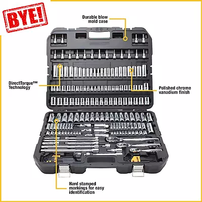 DEWALT Mechanics Tool Set 192 Piece Professional Grade Tool Kit CaseSockets AUS • $639.14