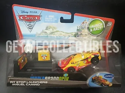$23.95 • Buy Disney Pixar Cars Miguel Camino Pit Stop Launcher Pc Save 6% Gmc