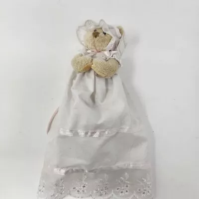 Christening Mini Teddy Bear In Gown Baptism Girl Pink Q1 • $7.59