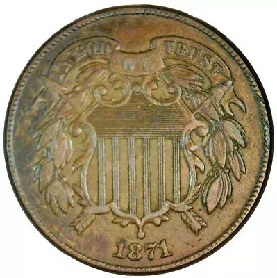 1871 Two Cent Piece  #71003 • $22.01