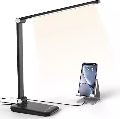 LED Desk Lamp Table Light Reading Daylight Lamps Office Nail Lights 4 Colour UK • £14.49