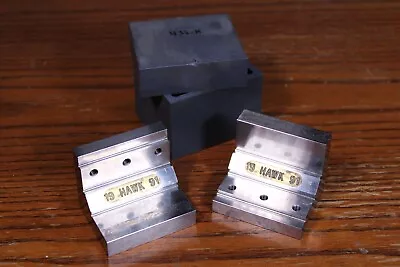 Tool Maker  Machinists Hardened Angle Step Blocks Matched Set With Fitted Case • $35