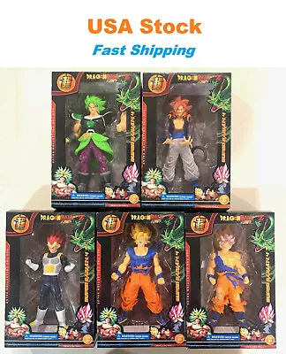 $13.99 • Buy Dragon Ball Z Figures 7  Son Goku Broly Vegeta Gogeta Super Saiyan Collection