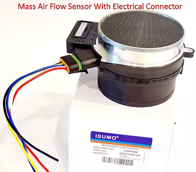 Mass Air Flow Sensor & Connector Fits GM General Motors Hummer  Isuzu Saab • $38