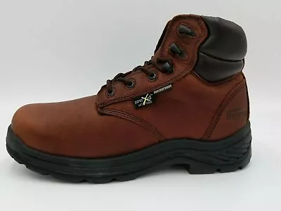 Tegopro Mens Brown Leather Composite Toe Hiking Boots T10050 Sz 9.5 • $39.99