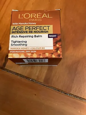 Loreal Age Perfect Intensive Re Nourish Rich Repairing Balm   Ishtar Cream 50 Ml • £14