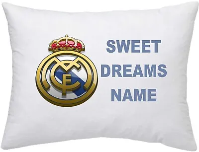 REAL MADRID FC #1 Personalised Pillow Case - Choice Of Design • £8.95