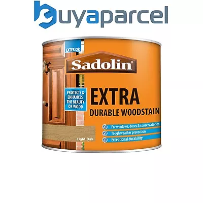 Sadolin 5028573 Extra Durable Woodstain Light Oak 500ml SAD5028573 • £18.76