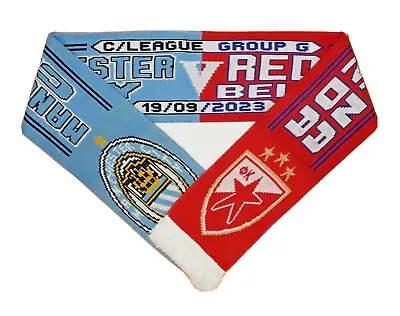 Manchester City V Red Star Belgrade 19/09/2023 Football Match Scarf /Memorabilia • £4.99