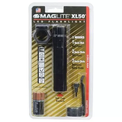 Maglite XL50-S301C Tactical 3-Cell Black LED Flashlight Light • $59.52