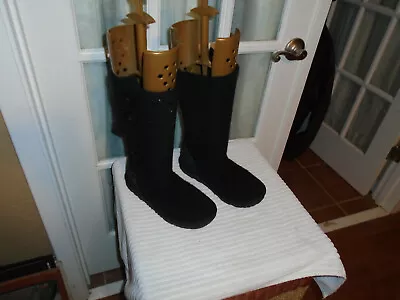 Genuine UGG Cardy II Black 1017328K Youth Size 4 Two Button Wool Boots • $35.16