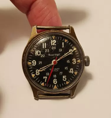 ~Vintage Mechanical Sovereign Combat Watch Military Vietnam War~Running~ • $69.95