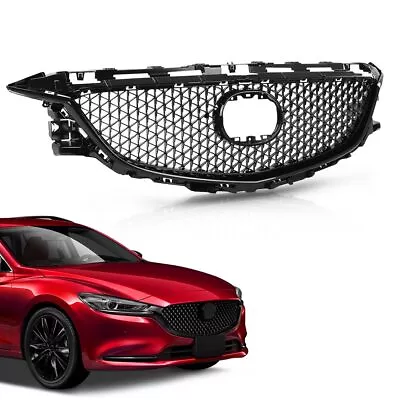 Front Bumper Hood Grille Grill Honeycomb Cover Trim Fit For Mazda 6 2014-2016 • $104.51