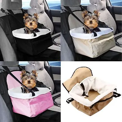 £11.95 • Buy Travel Folding Dog Cat Pet Puppy Car Carrier Booster Seat Safety Bag Belt Cover