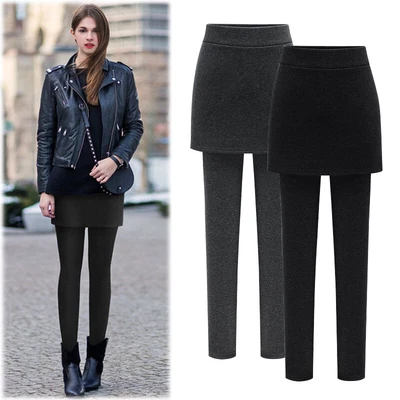 £36.79 • Buy Skirted Leggings Thick Warm Winter Thermal Fleece Lined Plus Size Womens 2 In 1