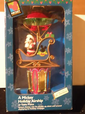Mr. Christmas Disney A Mickey Holiday Airship Tree Topper Or Table Pc. Used Once • $85